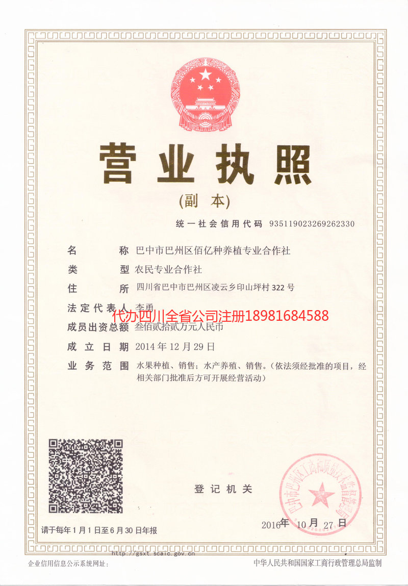 芒市芒市佰亿种养殖专业合作社